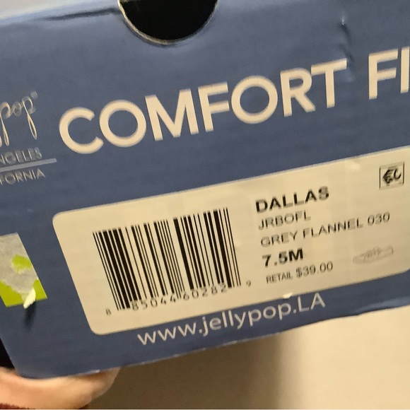 Jellypop Dallas lace up gray flannel sneaker 7.5 new - Picture 5 of 14